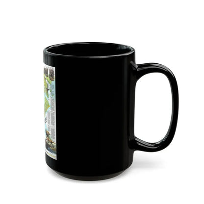 North America - Age of Dinosaurs (1993) (Map) Black Coffee Mug - Go Mug Yourself