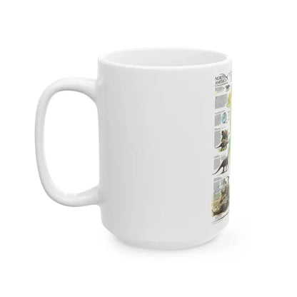 North America - Age of Dinosaurs (1993) (Map) White Coffee Mug - Go Mug Yourself