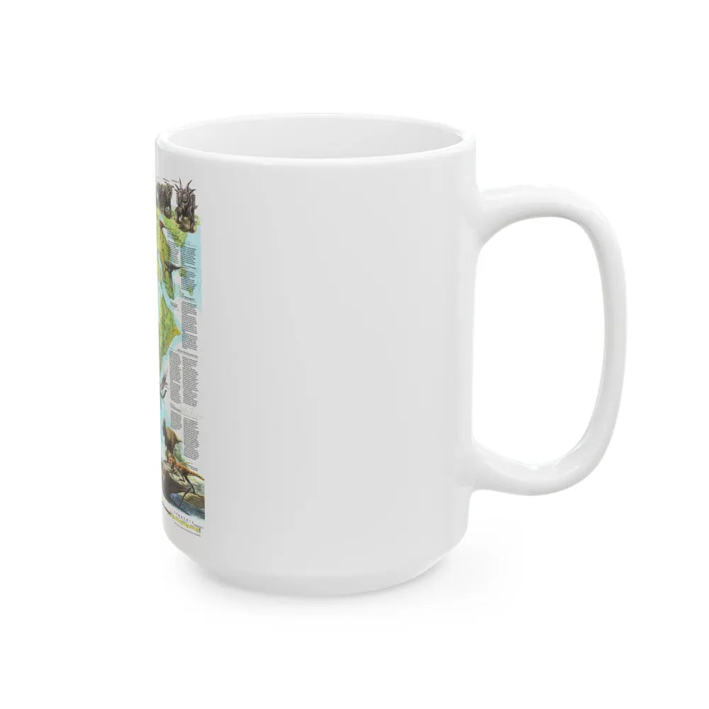 North America - Age of Dinosaurs (1993) (Map) White Coffee Mug-Go Mug Yourself