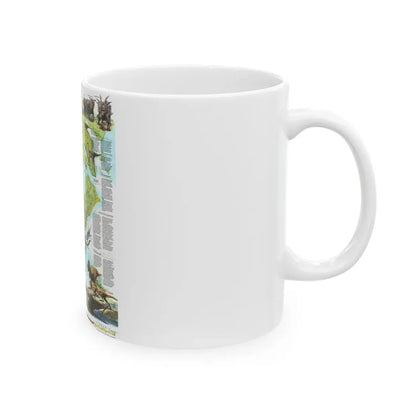 North America - Age of Dinosaurs (1993) (Map) White Coffee Mug - Go Mug Yourself