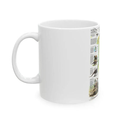 North America - Age of Dinosaurs (1993) (Map) White Coffee Mug - Go Mug Yourself