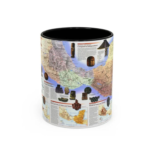 North America - Ancient Mesoamerica (1997) (Map) Accent Coffee Mug 11oz Black - Go Mug Yourself
