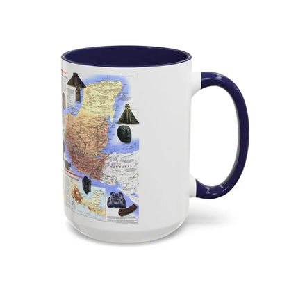 North America - Ancient Mesoamerica (1997) (Map) Accent Coffee Mug - Go Mug Yourself