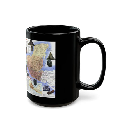 North America - Ancient Mesoamerica (1997) (Map) Black Coffee Mug-Go Mug Yourself