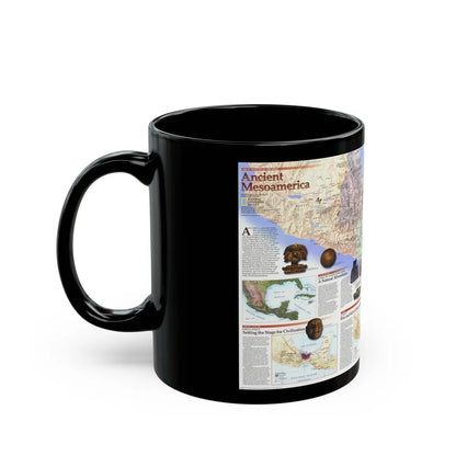 North America - Ancient Mesoamerica (1997) (Map) Black Coffee Mug-Go Mug Yourself