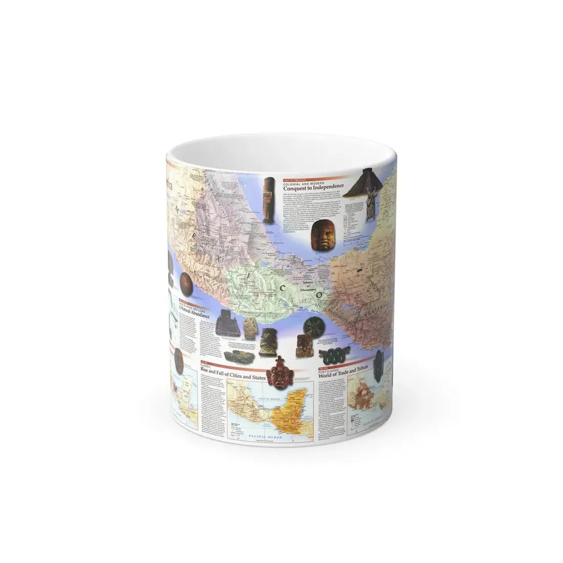 North America - Ancient Mesoamerica (1997) (Map) Color Changing Mug 11oz - Go Mug Yourself