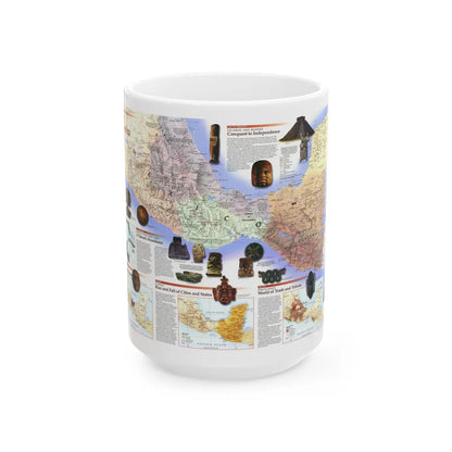 North America - Ancient Mesoamerica (1997) (Map) White Coffee Mug-15oz-Go Mug Yourself