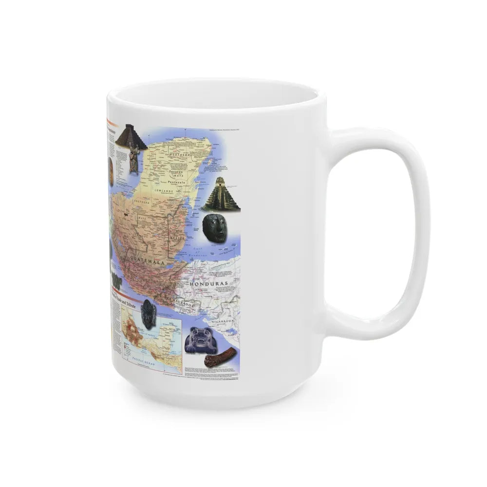 North America - Ancient Mesoamerica (1997) (Map) White Coffee Mug-Go Mug Yourself