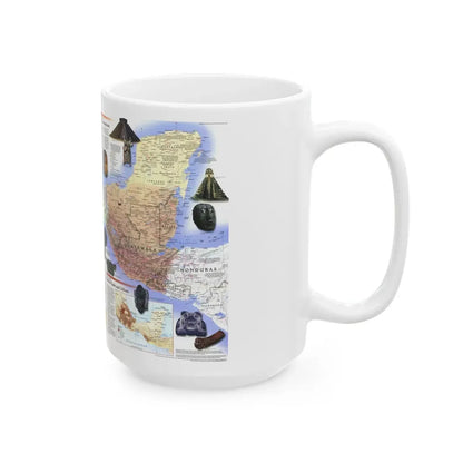 North America - Ancient Mesoamerica (1997) (Map) White Coffee Mug - Go Mug Yourself