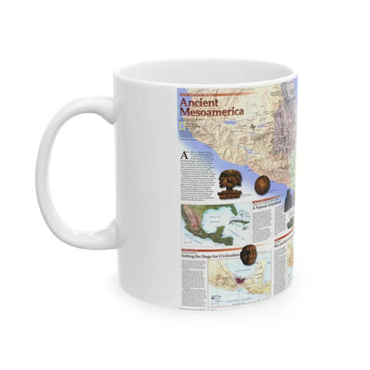 North America - Ancient Mesoamerica (1997) (Map) White Coffee Mug - Go Mug Yourself