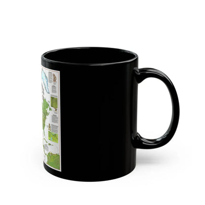 North America - Before Columbus (1972) (Map) Black Coffee Mug-Go Mug Yourself