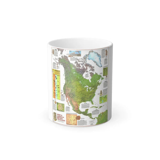 North America - Before Columbus (1972) (Map) Color Changing Mug 11oz-11oz-Go Mug Yourself