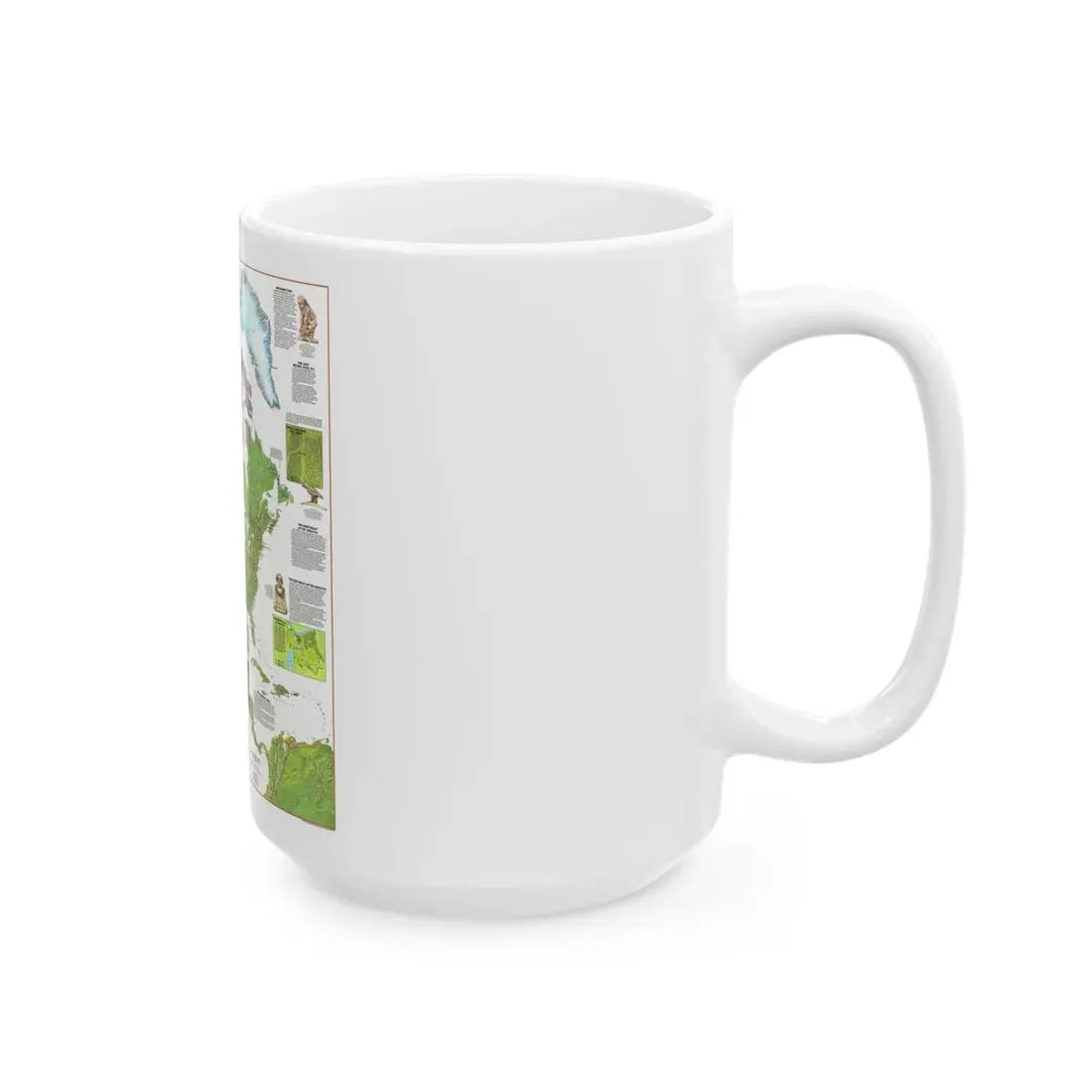 North America - Before Columbus (1972) (Map) White Coffee Mug - Go Mug Yourself