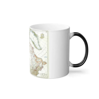 North America - Canada, Alaska, Greenland (1947) (Map) Color Changing Mug 11oz - Go Mug Yourself