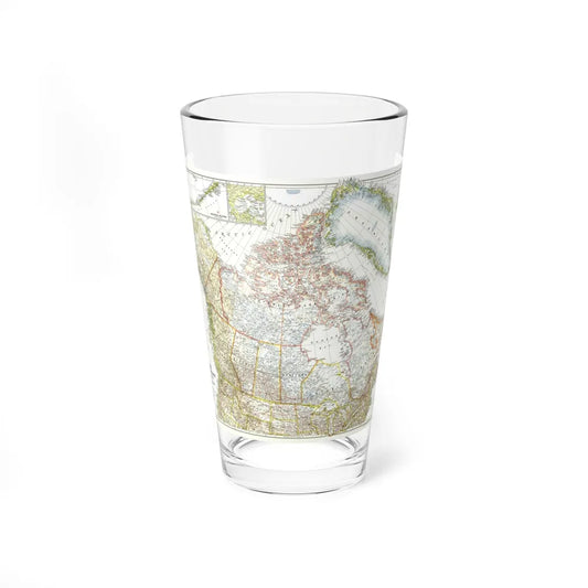 North America - Canada, Alaska, Greenland (1947) (Map) Pint Glass 16oz-16oz-Go Mug Yourself