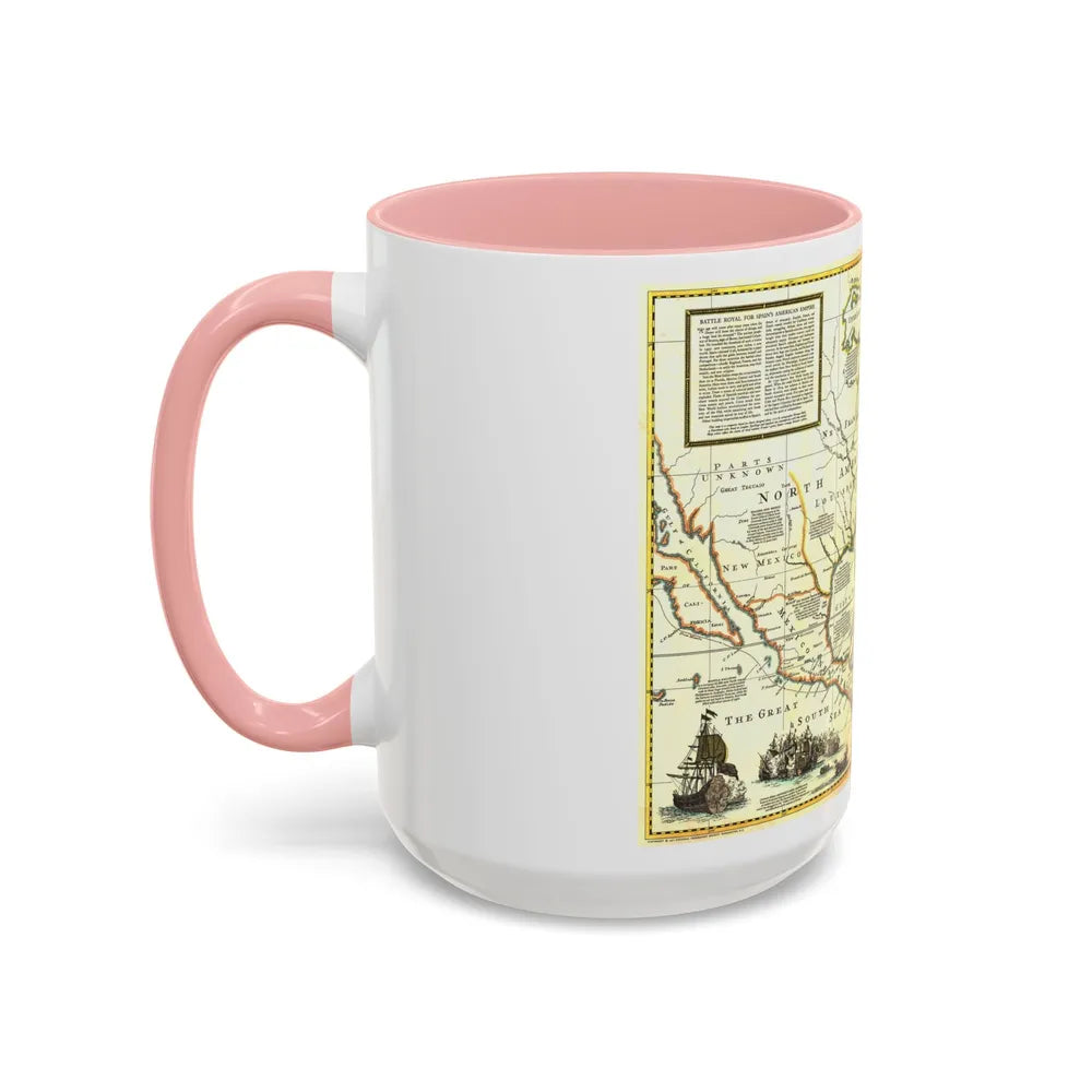 North America - Colonization and Trade (1977) (Map) Accent Coffee Mug - Go Mug Yourself