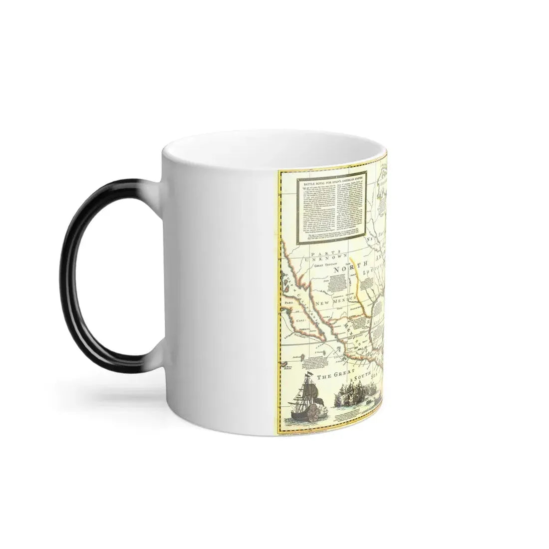 North America - Colonization and Trade (1977) (Map) Color Changing Mug 11oz - Go Mug Yourself