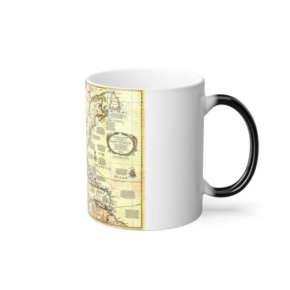 North America - Colonization and Trade (1977) (Map) Color Changing Mug 11oz-Go Mug Yourself