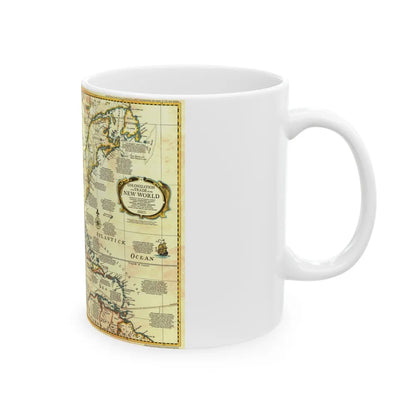 North America - Colonization and Trade (1977) (Map) White Coffee Mug-Go Mug Yourself