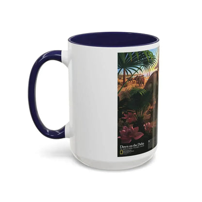 North America - Dawn on the Delta- 74mya (1993) (Map) Accent Coffee Mug - Go Mug Yourself
