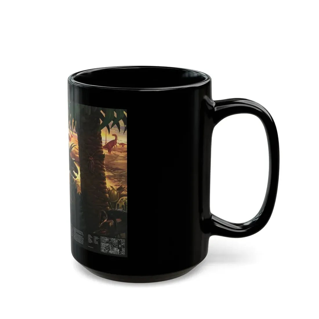North America - Dawn on the Delta- 74mya (1993) (Map) Black Coffee Mug - Go Mug Yourself