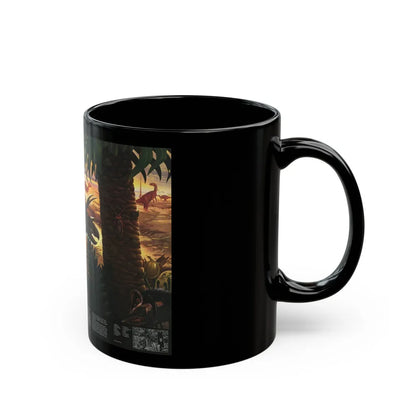 North America - Dawn on the Delta- 74mya (1993) (Map) Black Coffee Mug-Go Mug Yourself