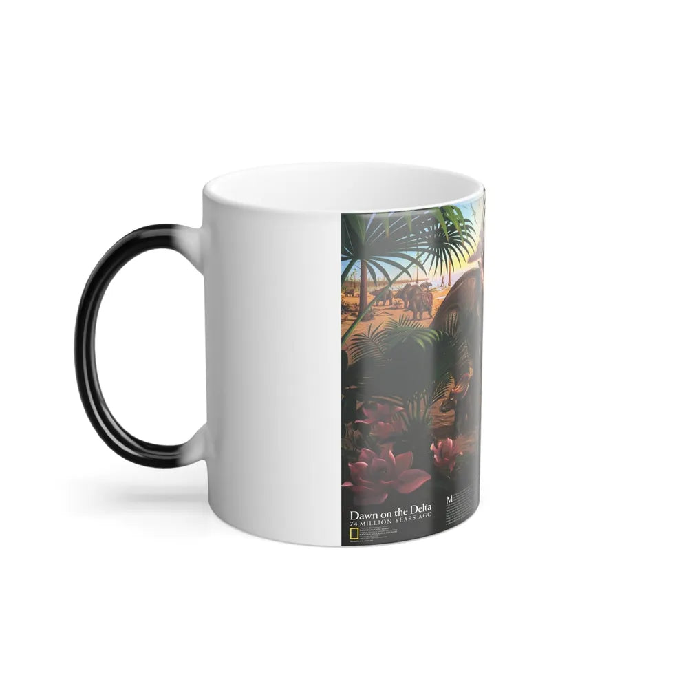 North America - Dawn on the Delta- 74mya (1993) (Map) Color Changing Mug 11oz-Go Mug Yourself