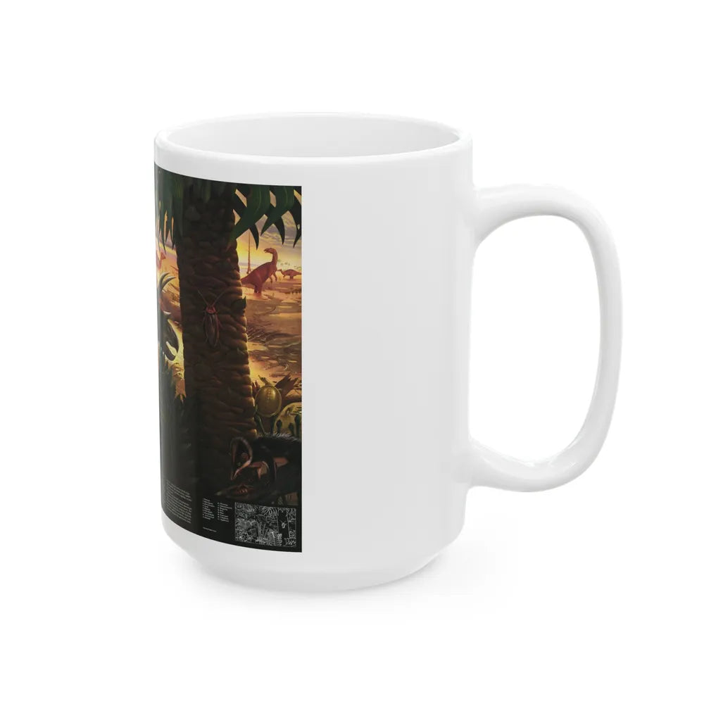 North America - Dawn on the Delta- 74mya (1993) (Map) White Coffee Mug-Go Mug Yourself