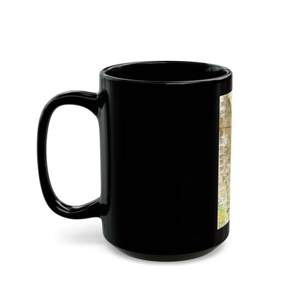 North America - Heart of the Rockies (1995) (Map) Black Coffee Mug-Go Mug Yourself