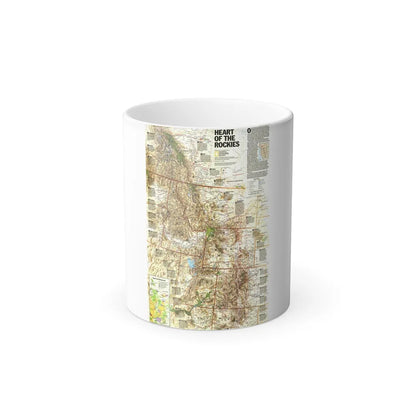 North America - Heart of the Rockies (1995) (Map) Color Changing Mug 11oz-Go Mug Yourself