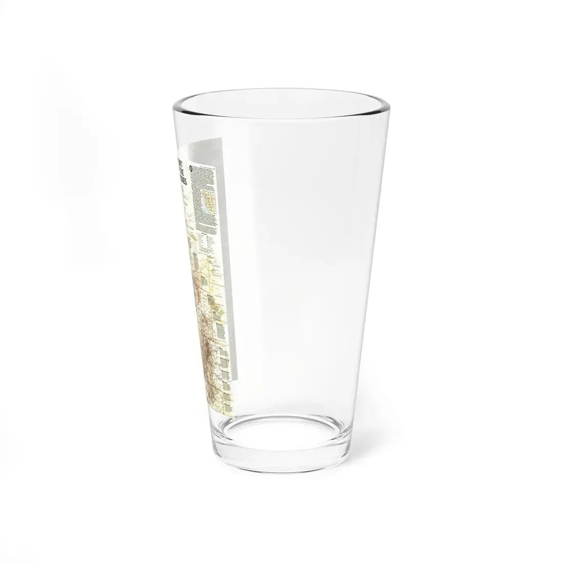North America - Heart of the Rockies (1995) (Map) Pint Glass 16oz - Go Mug Yourself