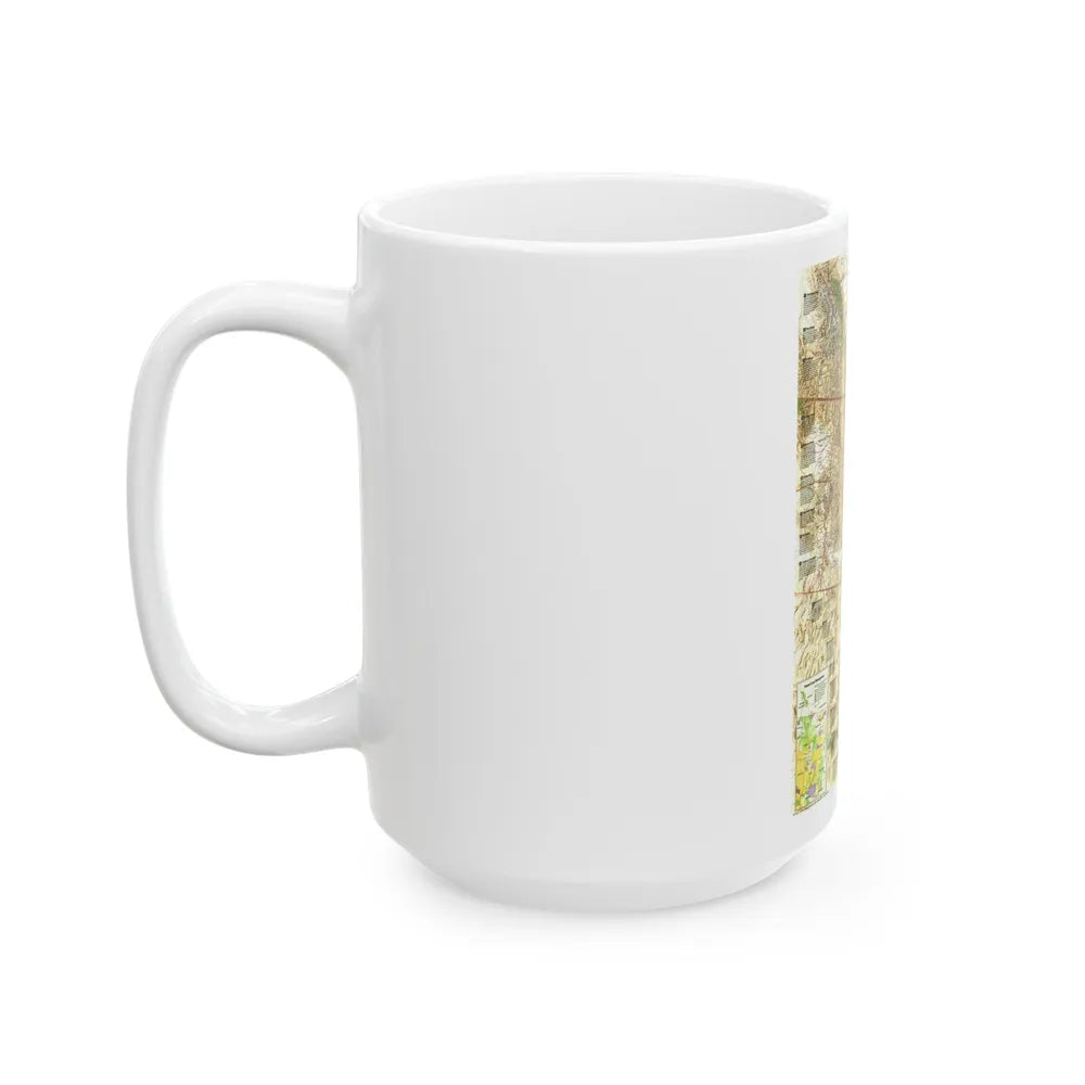 North America - Heart of the Rockies (1995) (Map) White Coffee Mug-Go Mug Yourself