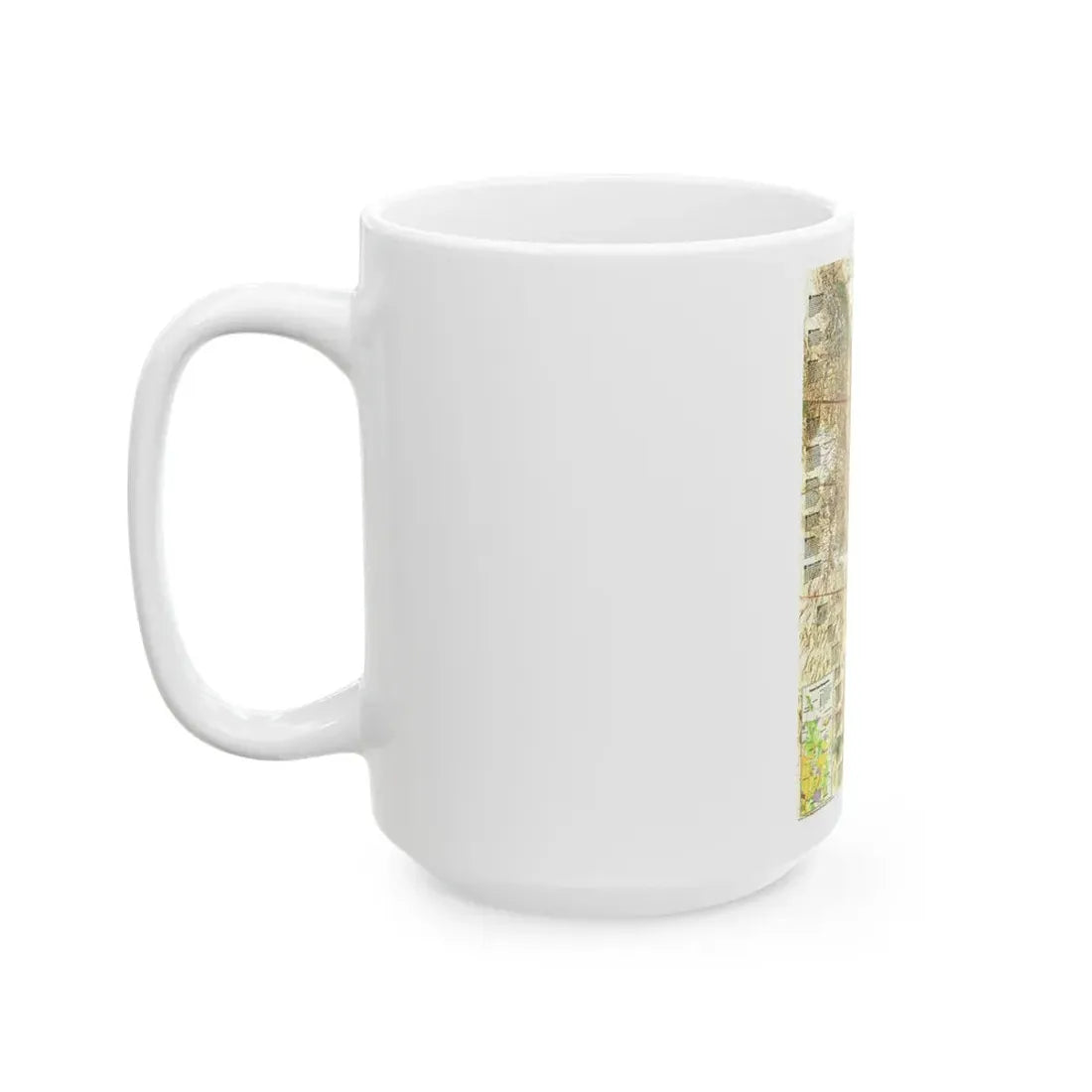 North America - Heart of the Rockies (1995) (Map) White Coffee Mug - Go Mug Yourself