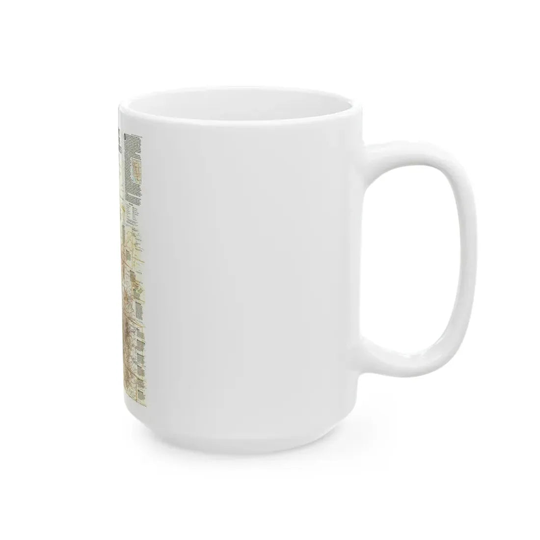 North America - Heart of the Rockies (1995) (Map) White Coffee Mug - Go Mug Yourself