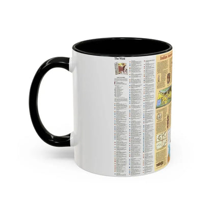 North America - Indian America - What You Can Visit Today (1991) (Map) Accent Coffee Mug - Go Mug Yourself