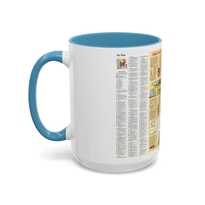 North America - Indian America - What You Can Visit Today (1991) (Map) Accent Coffee Mug - Go Mug Yourself