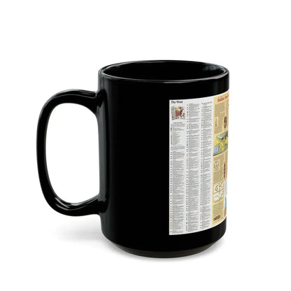 North America - Indian America - What You Can Visit Today (1991) (Map) Black Coffee Mug - Go Mug Yourself