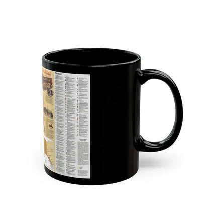 North America - Indian America - What You Can Visit Today (1991) (Map) Black Coffee Mug-Go Mug Yourself