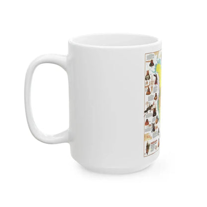North America - Indians of (1973) (Map) White Coffee Mug - Go Mug Yourself