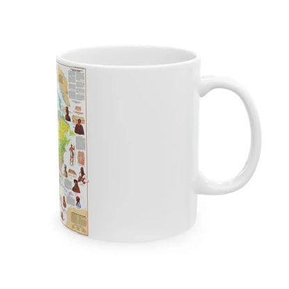 North America - Indians of (1973) (Map) White Coffee Mug - Go Mug Yourself