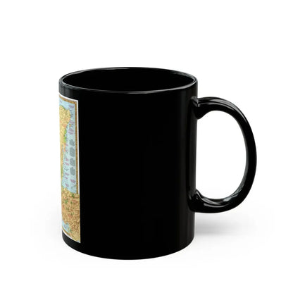 North America - Land of the Maya, A Traveller's Map (1990) (Map) Black Coffee Mug - Go Mug Yourself
