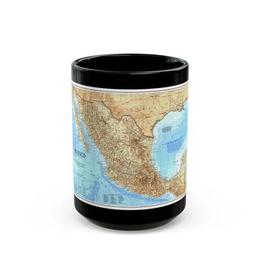 North America - Mexico (1994) (Map) Black Coffee Mug-15oz-Go Mug Yourself