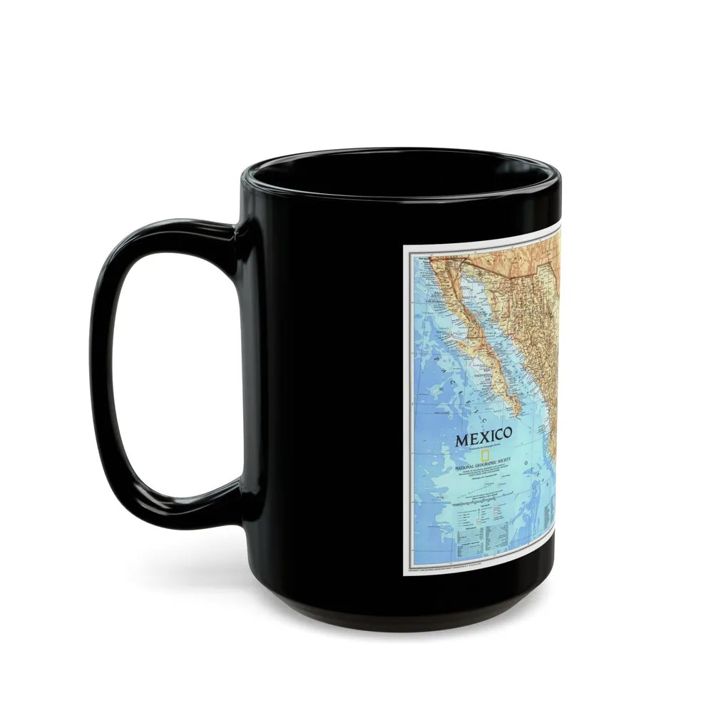 North America - Mexico (1994) (Map) Black Coffee Mug-Go Mug Yourself