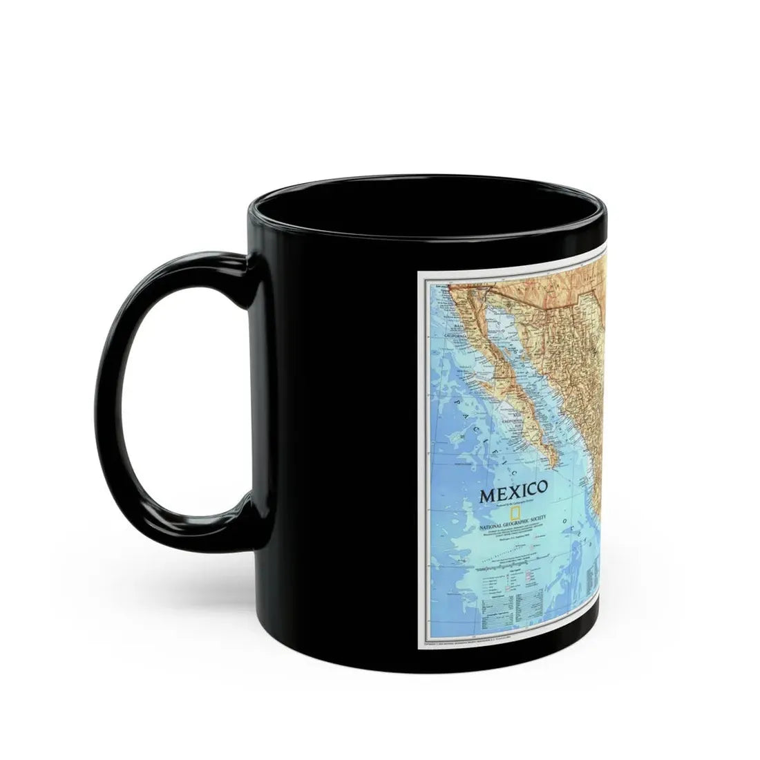 North America - Mexico (1994) (Map) Black Coffee Mug - Go Mug Yourself