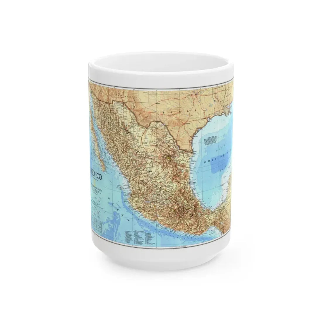 North America - Mexico (1994) (Map) White Coffee Mug 15oz - Go Mug Yourself