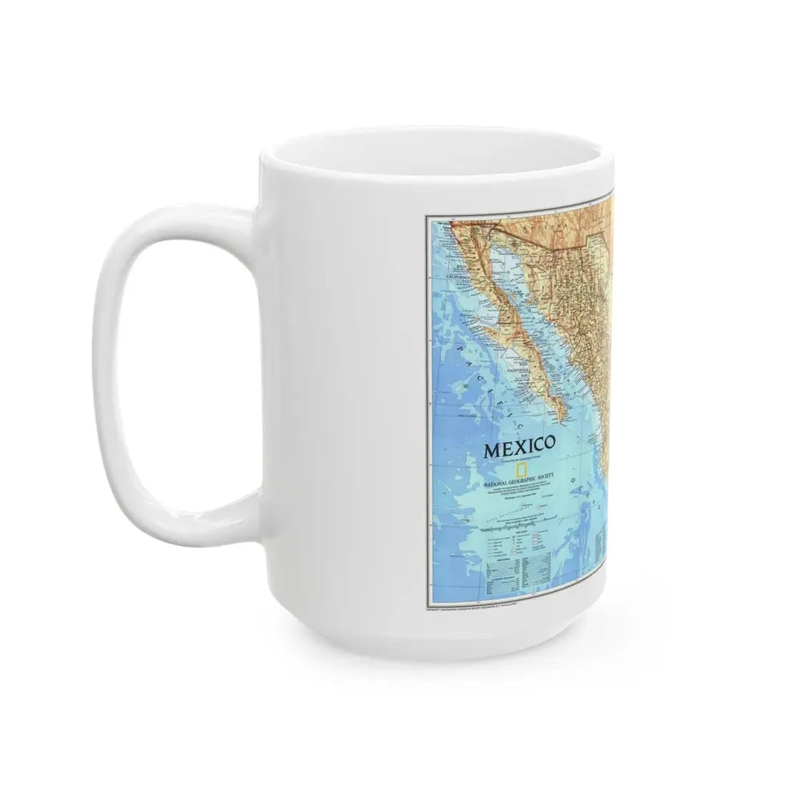 North America - Mexico (1994) (Map) White Coffee Mug - Go Mug Yourself