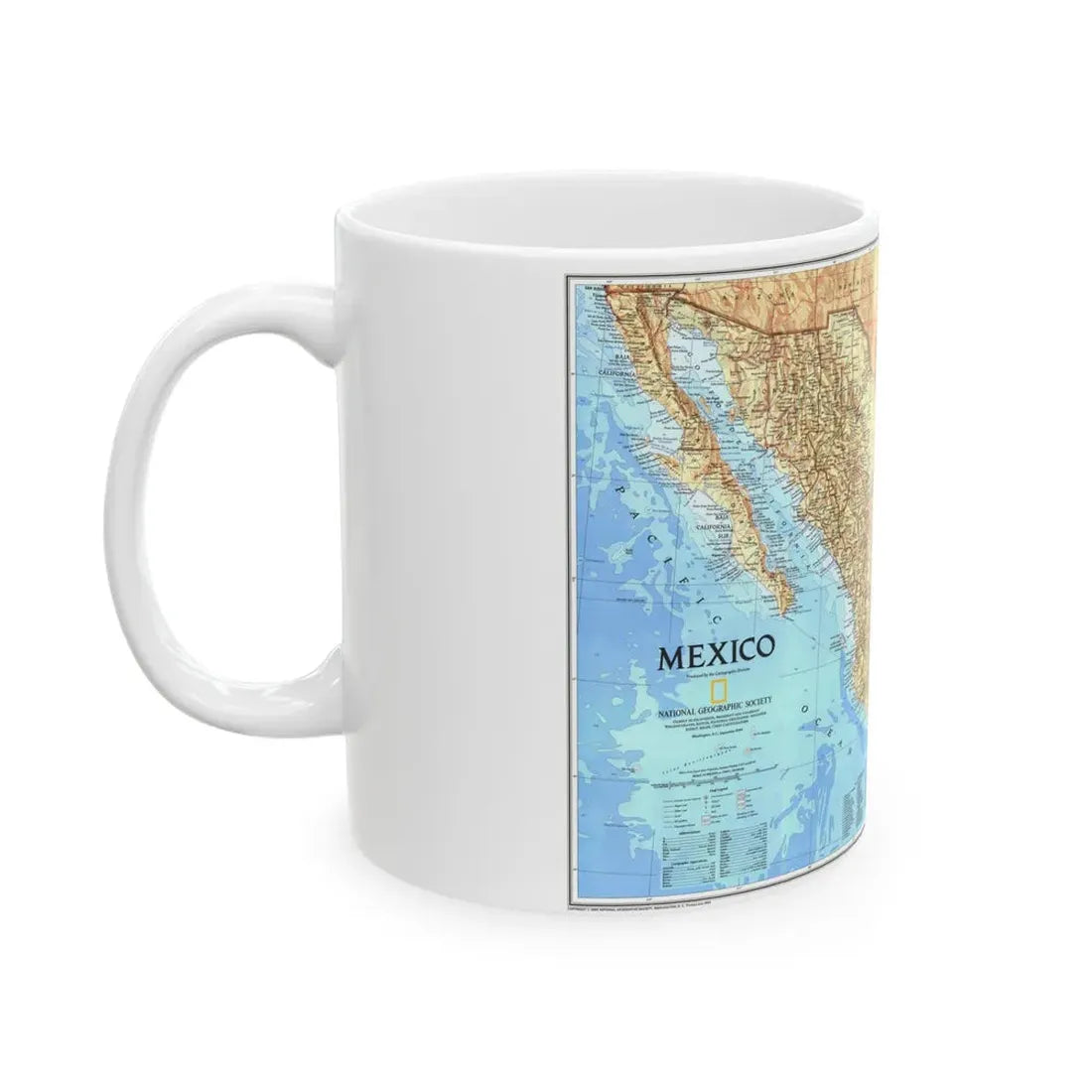 North America - Mexico (1994) (Map) White Coffee Mug - Go Mug Yourself