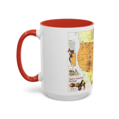 North America - Native American Heritage (1991) (Map) Accent Coffee Mug - Go Mug Yourself