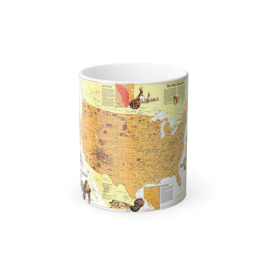 North America - Native American Heritage (1991) (Map) Color Changing Mug 11oz-Go Mug Yourself