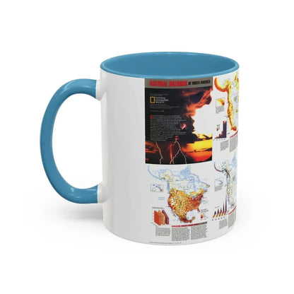 North America - Natural Hazards (1998) (Map) Accent Coffee Mug - Go Mug Yourself
